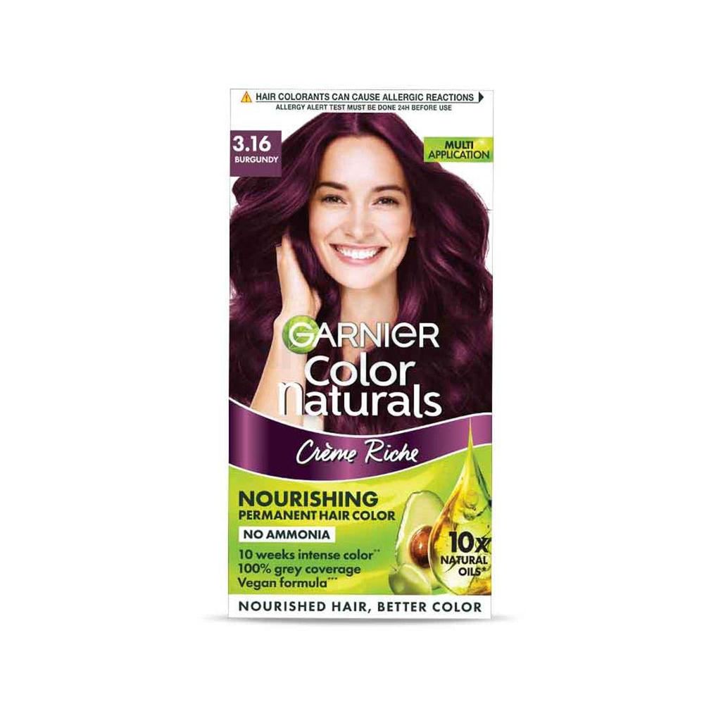 Garnier Color Naturals Creme Riche Hair Color (35ml+30g) - 3.16 Burgundy  