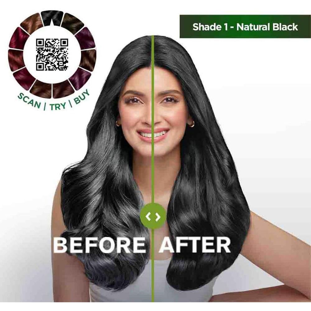 Garnier Color Naturals Creme Riche Hair Color (35ml+30g) - Shade 1 Natural Black  