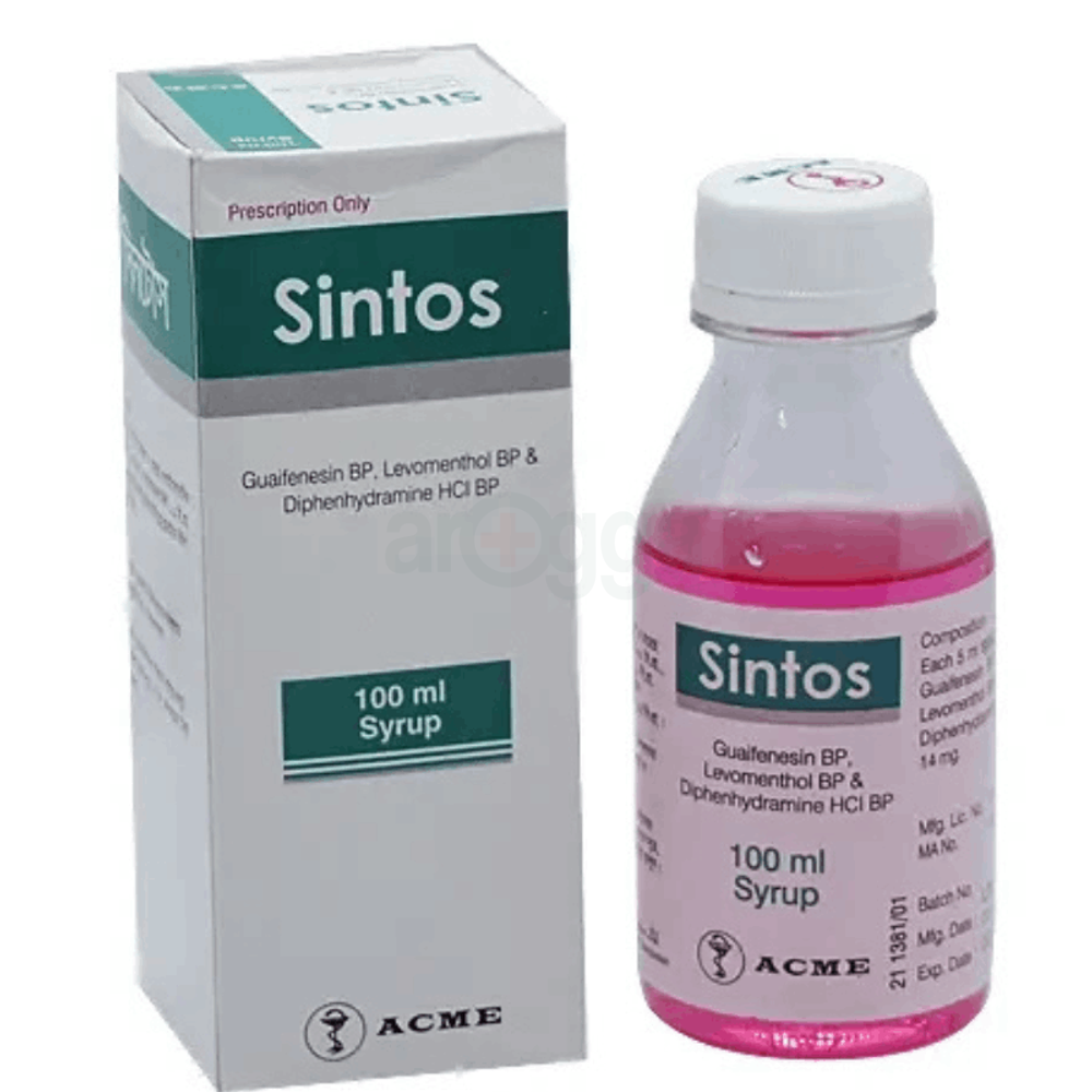 Sintos 10mg+100mg+1.1mg syrup