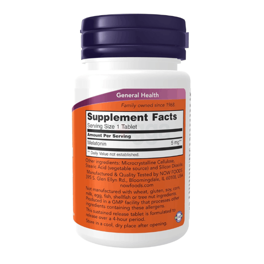 NOW Foods, Melatonin, 5 mg, 120 Tablets  