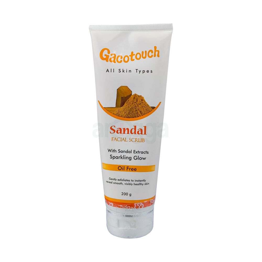 Gacotouch Facial Scrub With Sandal Extracts Sparkling Glow 200gm  