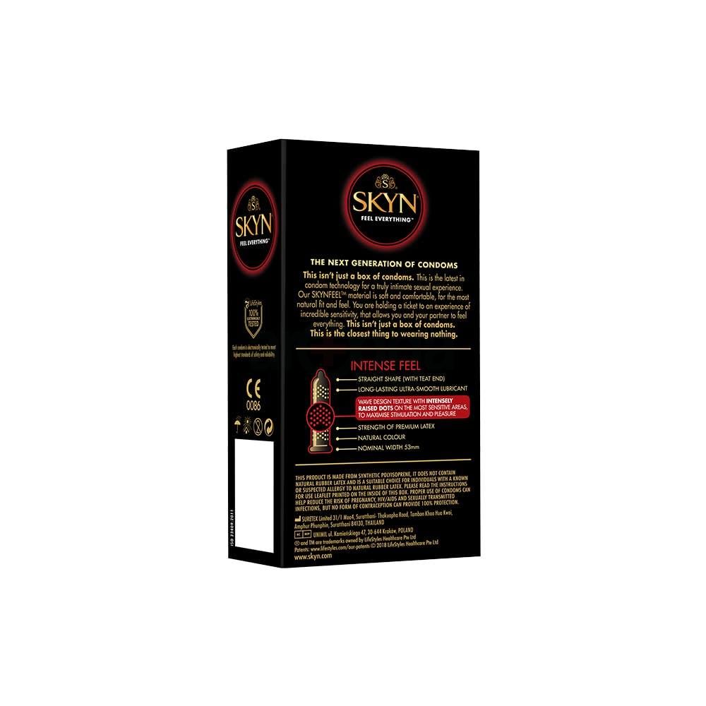SKYN Intense Feel Intensely Raised Dots Condom 10Pcs Pack  