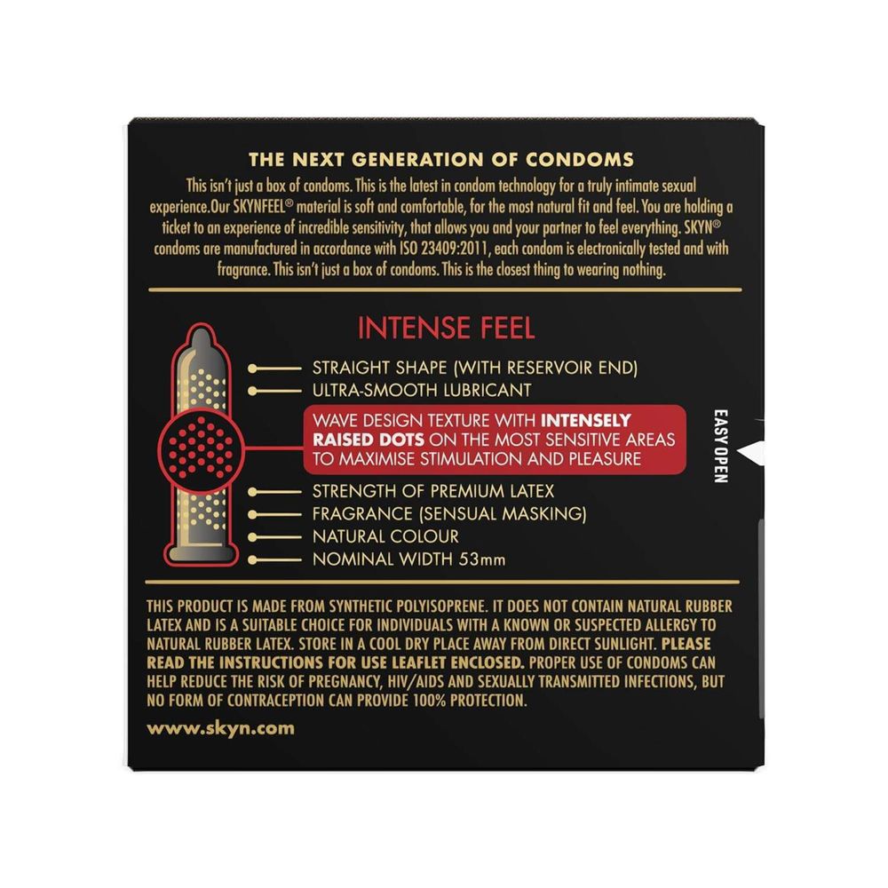 SKYN Intense Feel Intensely Raised Dots Condom 10Pcs Pack  