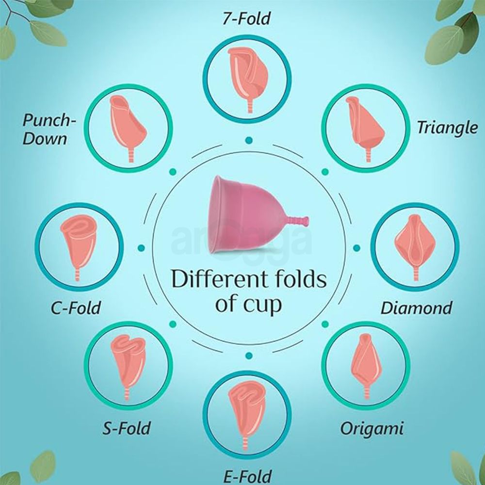 Floren Menstrual Cup Reusable For Women With Pouch Hygiene During Period (Large Size)   