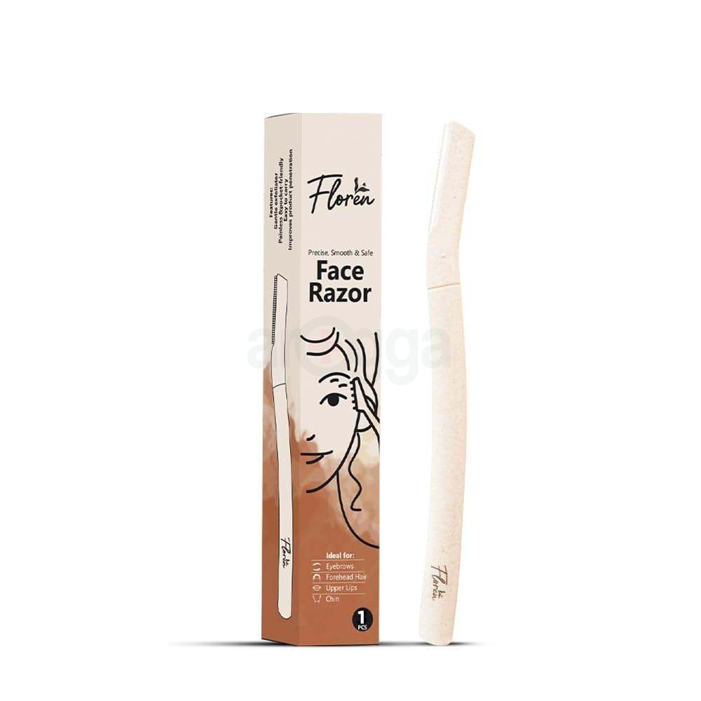 Floren Face Razor for Forehead Hair, Upper Lips, Chin & Sideburns  