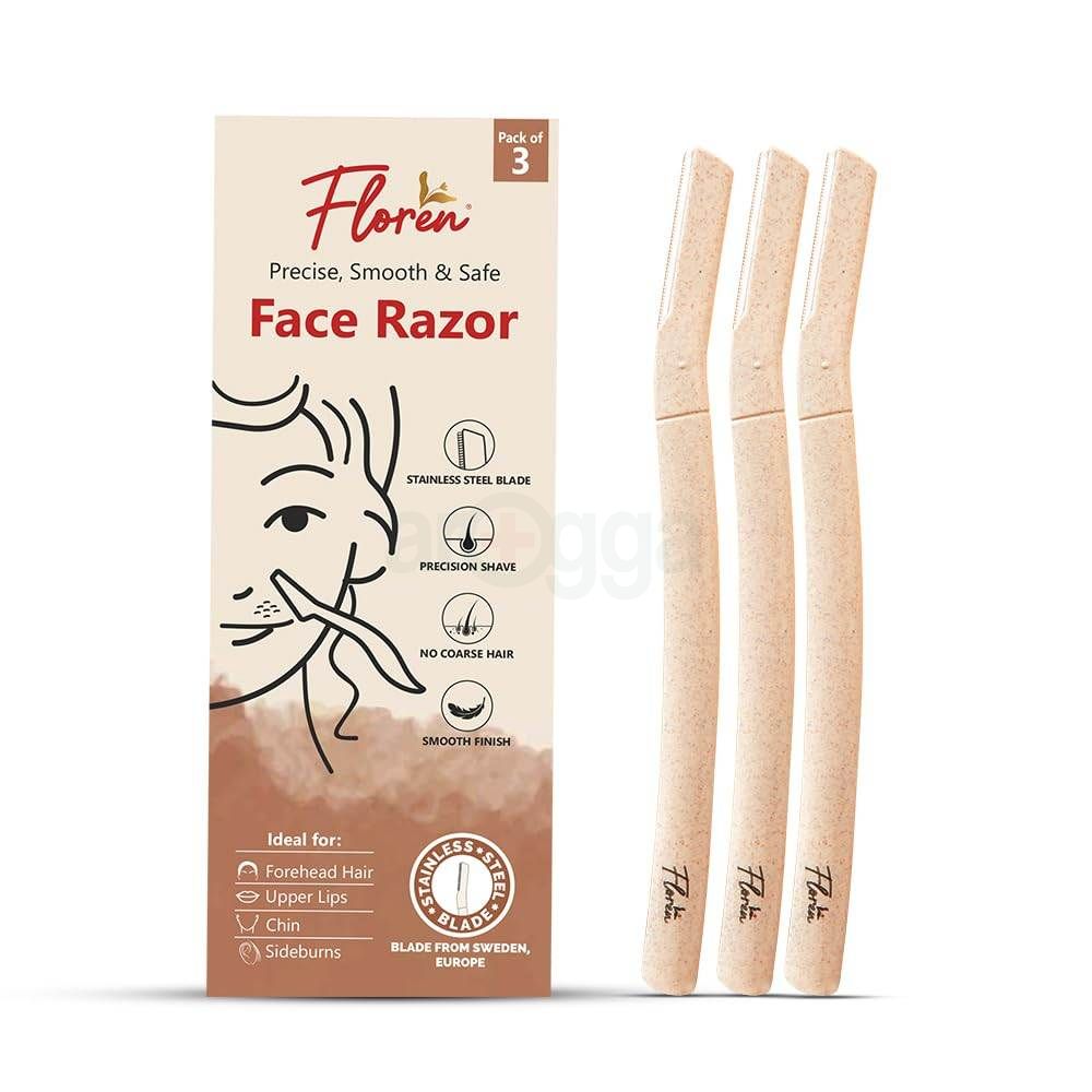 Floren Face Razor For Women Pack of 3   