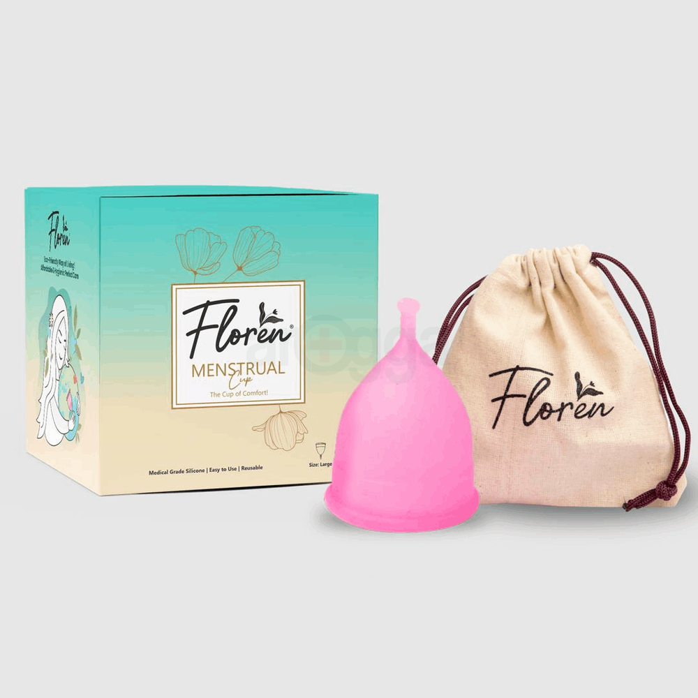 Floren Reusable Menstrual Cup with Pouch for Women (Tiny Size)  
