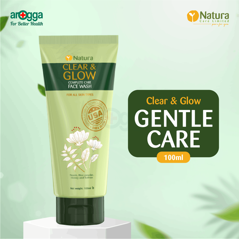 Natura Clear & Glow Complete Care Face Wash for All Skin Types 100ml  