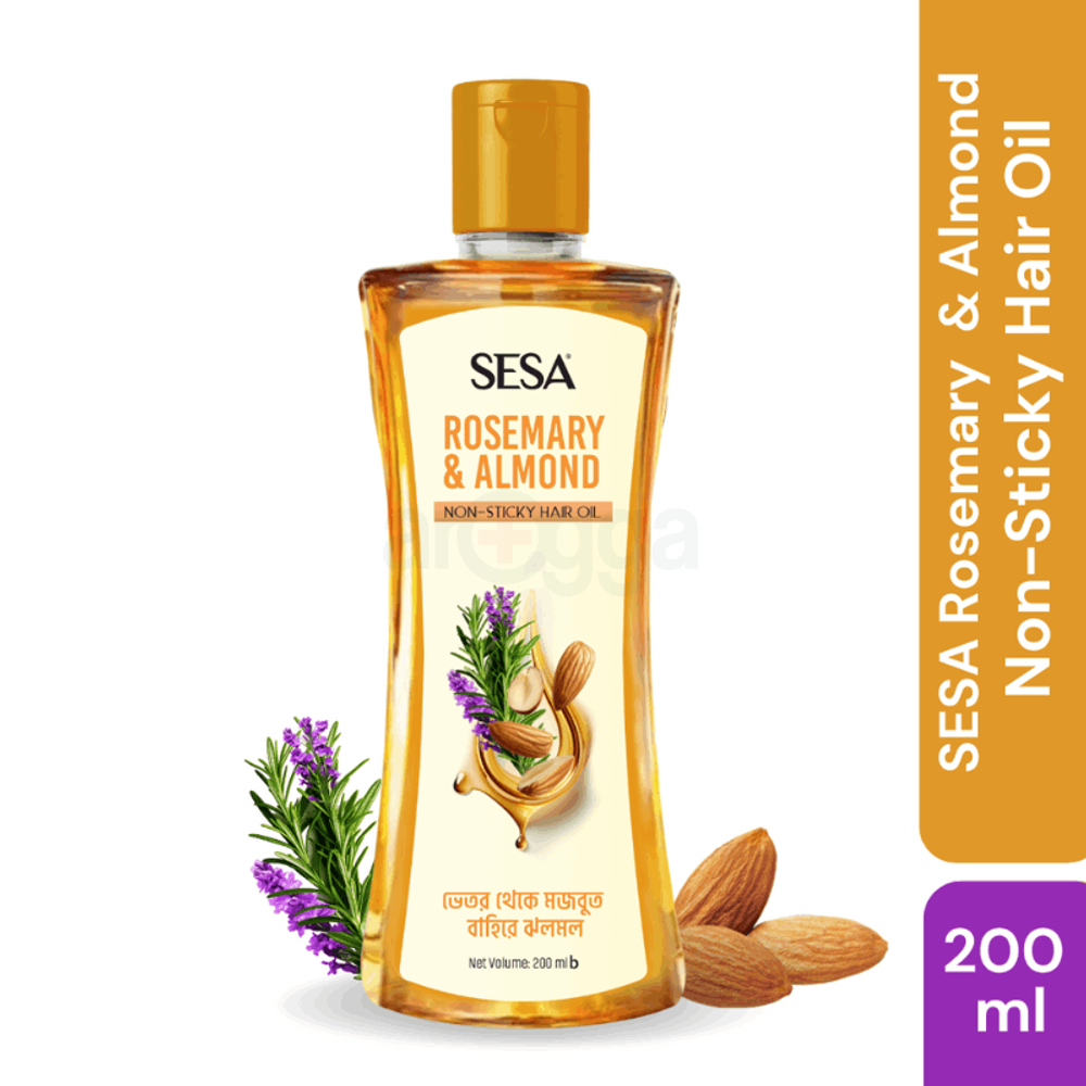 Sesa Rosemary & Almond Non Sticky Hair Oil 200ml  