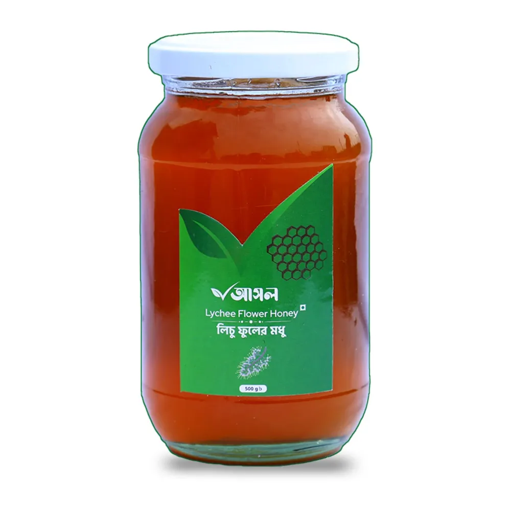 Ashol Lychee Flower Honey লিচু ফুলের মধু (500gm)  