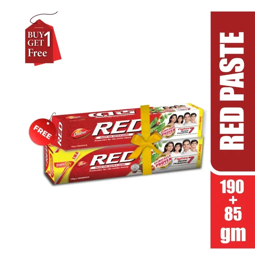 Buy Dabur Red Toothpaste 190g Get 85g Toothpaste free  