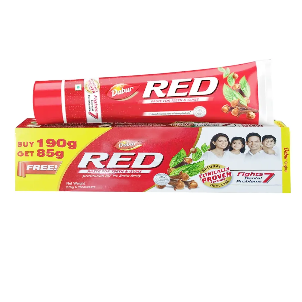 Buy Dabur Red Toothpaste 190g Get 85g Toothpaste free  