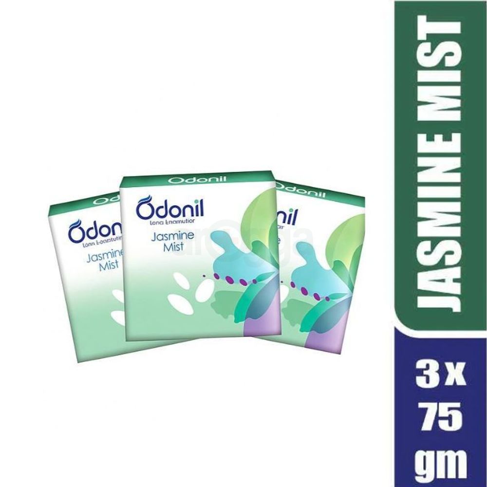 Odonil Air Freshner Block - Jasmine Mist 75gm (Buy 2 Get 1 Free)  
