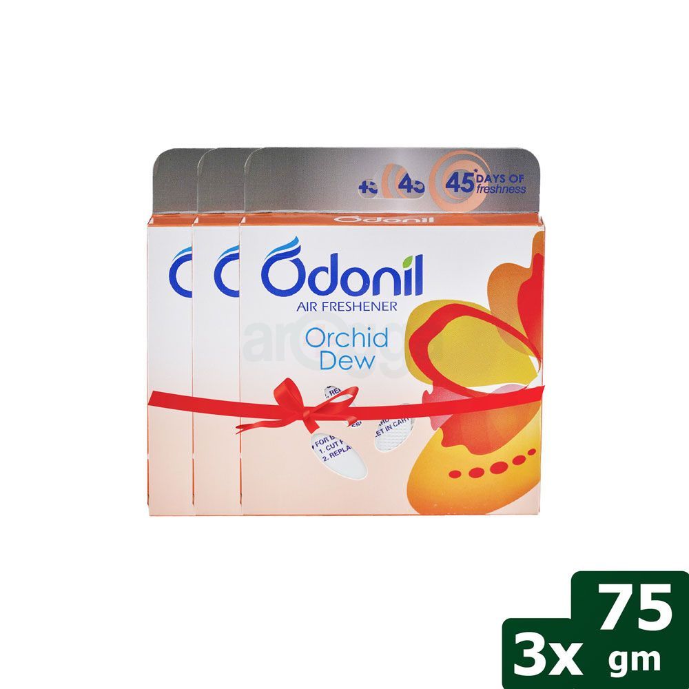 Odonil Air Freshner Block - Orchid Dew 75g (Buy 2 Get 1 Free)  