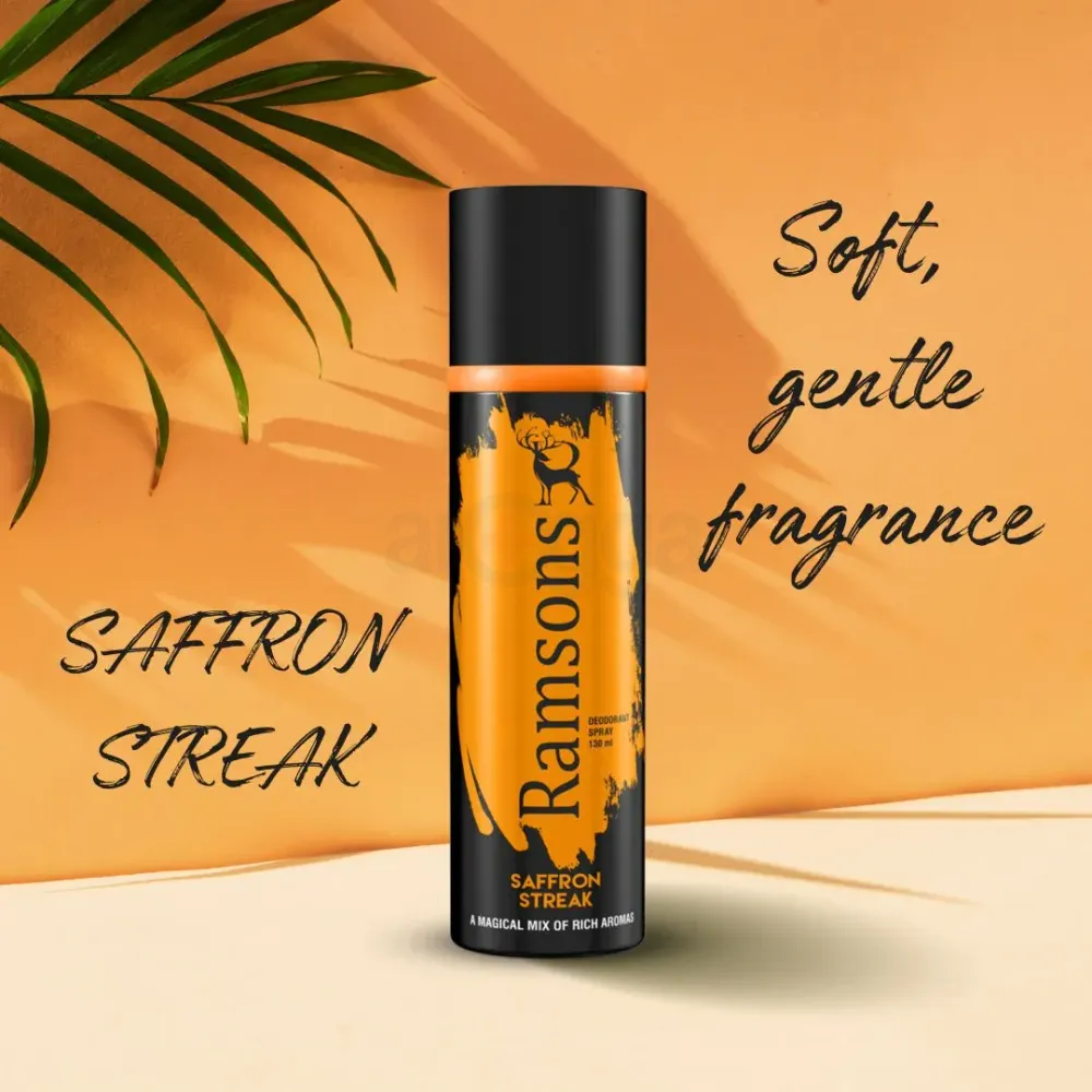 Ramsons Saffron Streak Deodorant Body Spary for Men & Women  
