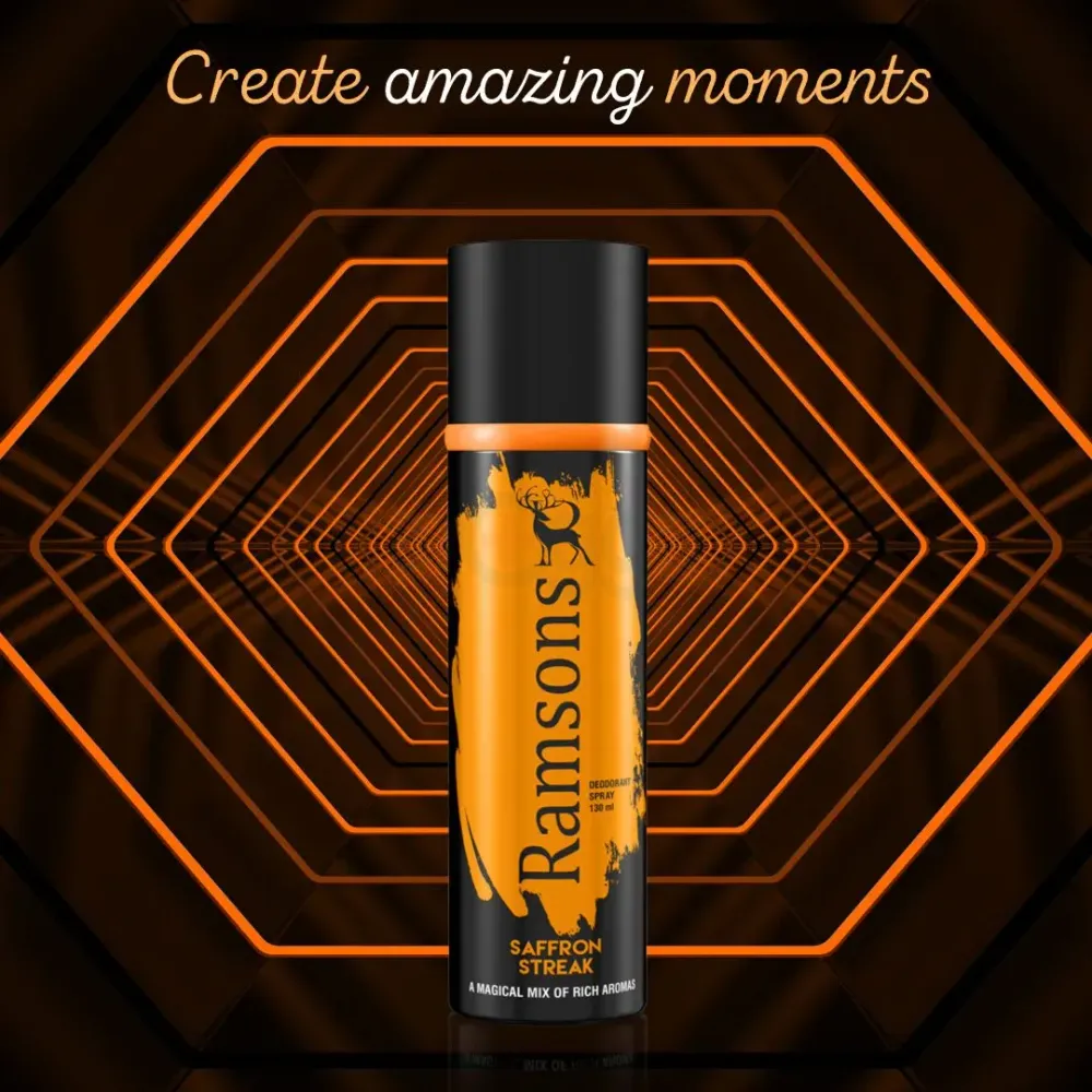 Ramsons Saffron Streak Deodorant Body Spary for Men & Women  