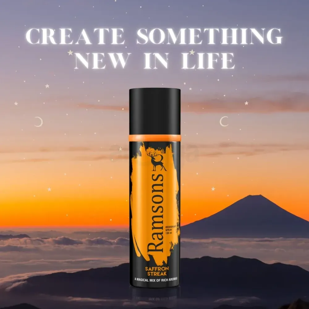 Ramsons Saffron Streak Deodorant Body Spary for Men & Women  