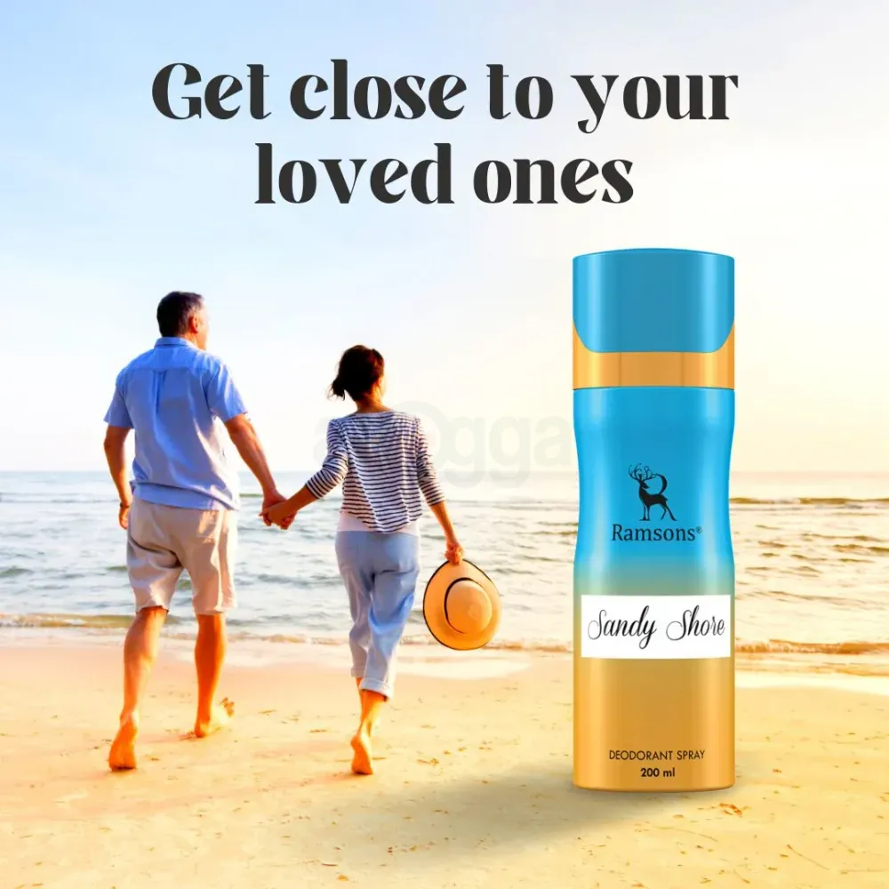 Ramsons Sandy Shore Deodorant Spary  for Men and Women  