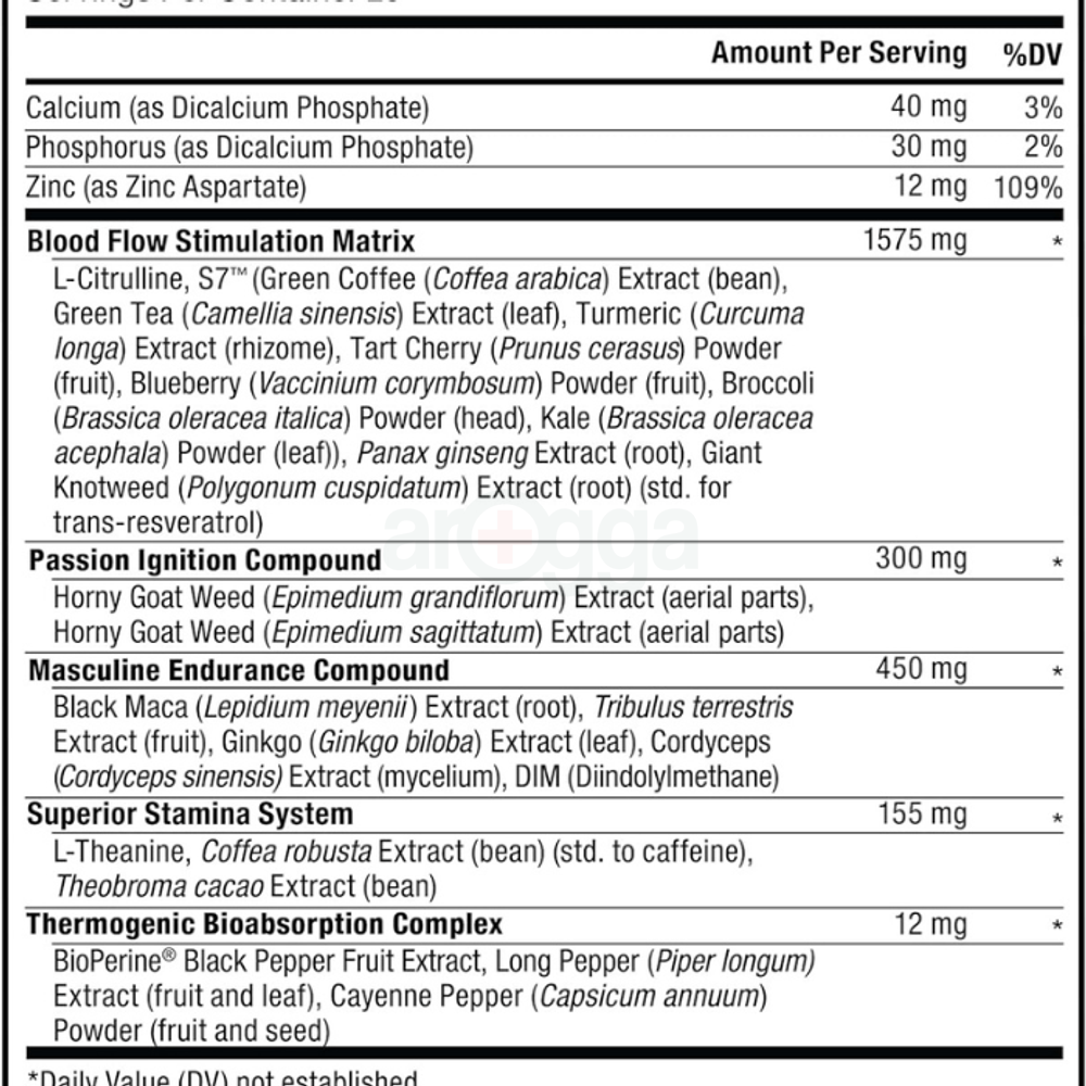 FORCE FACTOR Score! XXL Nitric Oxide Booster Supplement for Men with L-Citrulline, Black Maca, and Tribulus to Improve Athletic Performance 60 Tablets  