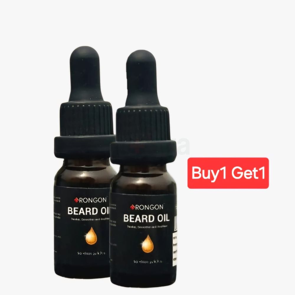 Buy1 Get 1 - Rongon Herbals Beard Oil - রঙ্গন হারবাল বিয়ার্ড অয়েল  