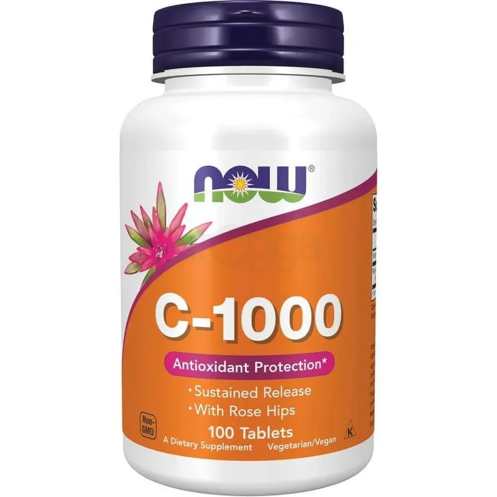 Now Foods, Vitamin C-1000 w/ Rose Hips, 100 Tablets  