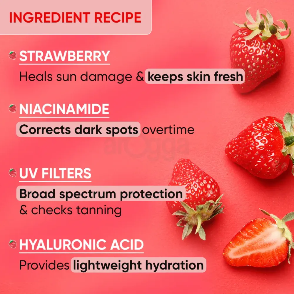 Dot & Key Strawberry Dew Tinted SPF 50+ PA++++  Sunscreen - 01 Porcelain  
