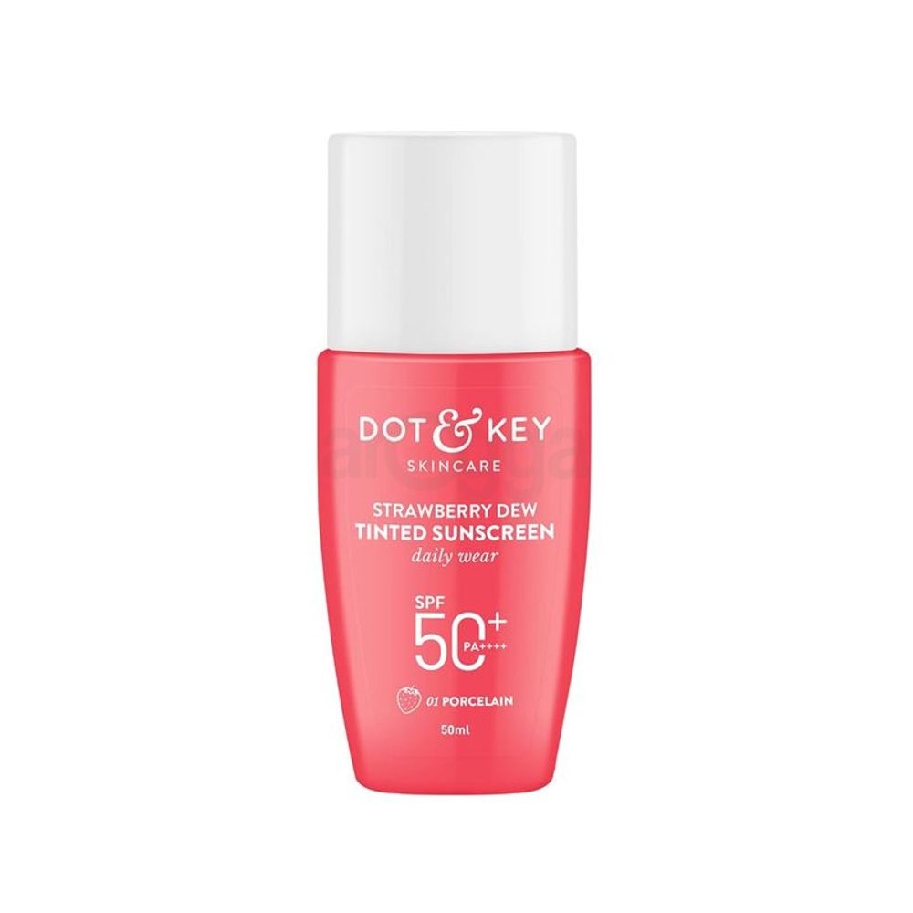 Dot & Key Strawberry Dew Tinted SPF 50+ PA++++  Sunscreen - 01 Porcelain  