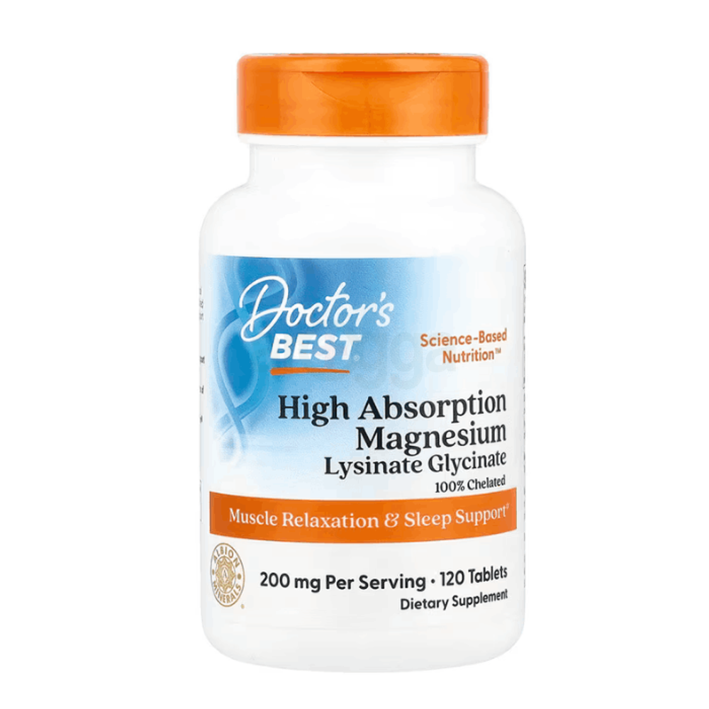 Doctor's Best, High Absorption Magnesium, 200 mg, 120 Tablets  