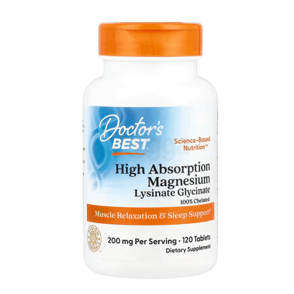 Doctor’s Best High Absorption Magnesium Glycinate Lysinate 120 Tablets  
