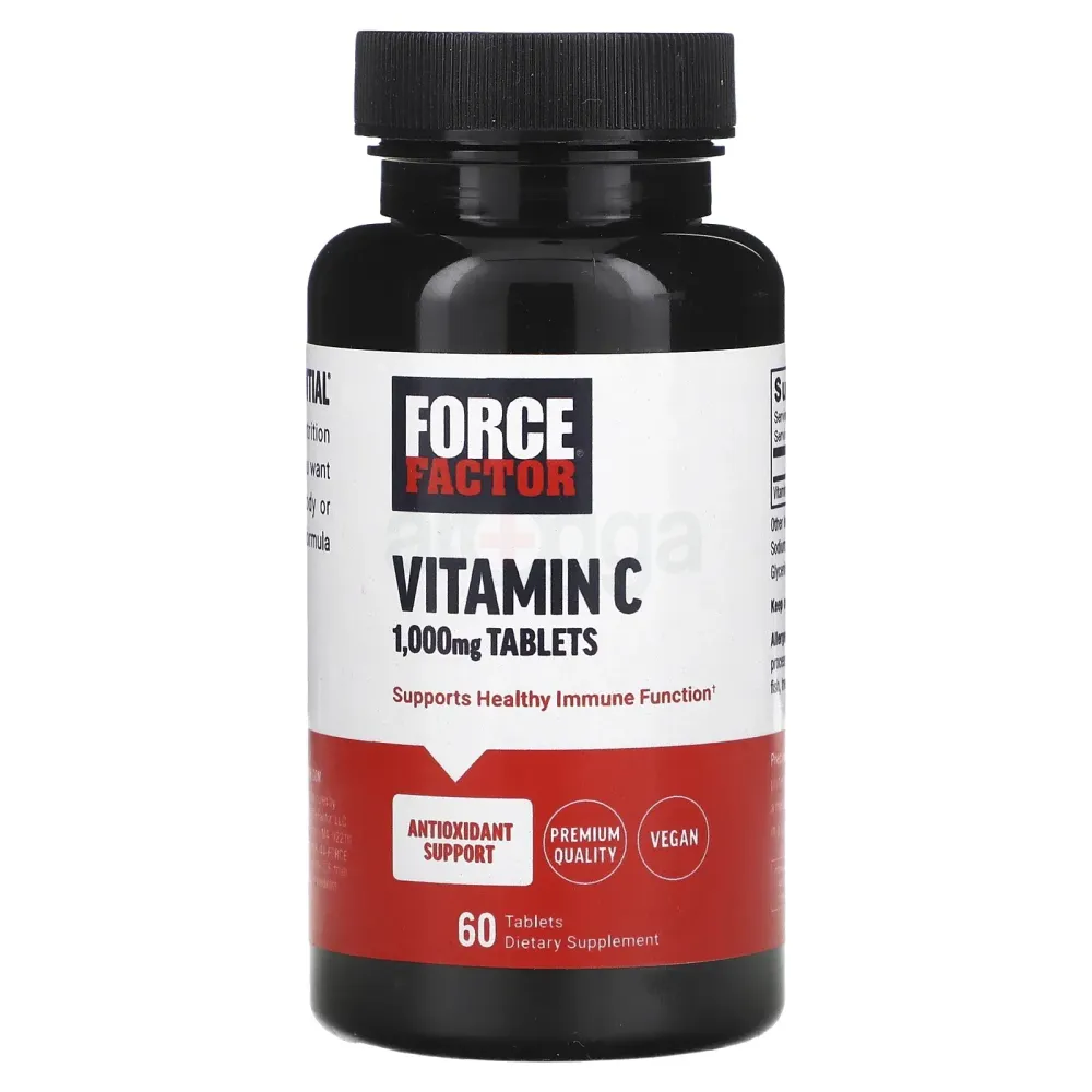 Force Factor Vitamin C, 1,000 mg, 60 Tablets  