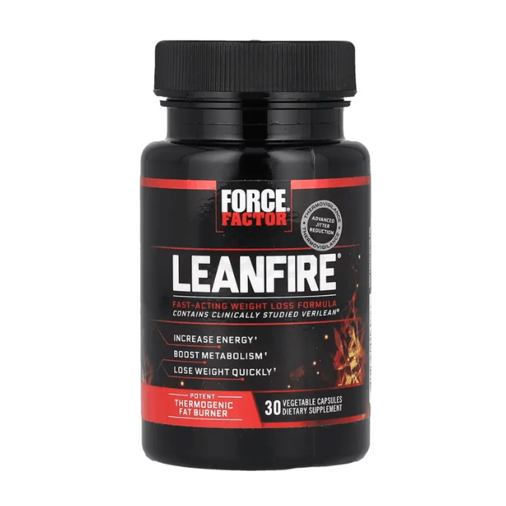 Force Factor, LeanFire®, Fast Acting Weight Loss Formula, 30 Vegetable Capsules  