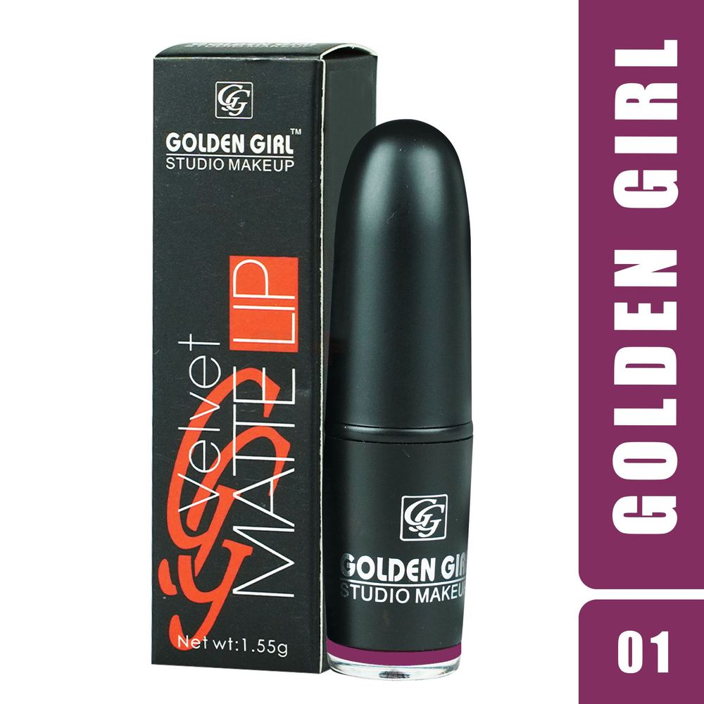 Golden Girl Studio Makeup Velvet Matte Lipstick (01)  