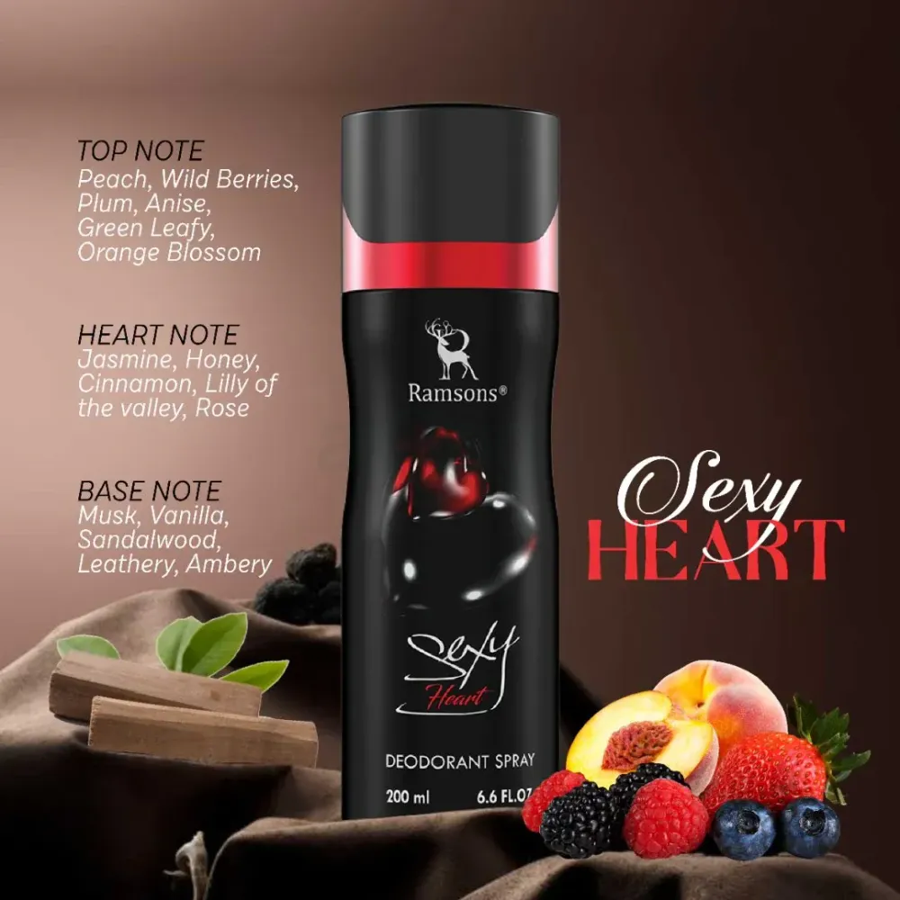 Ramsons Sexy Heart Deodorant Body Spray for Men & Women  