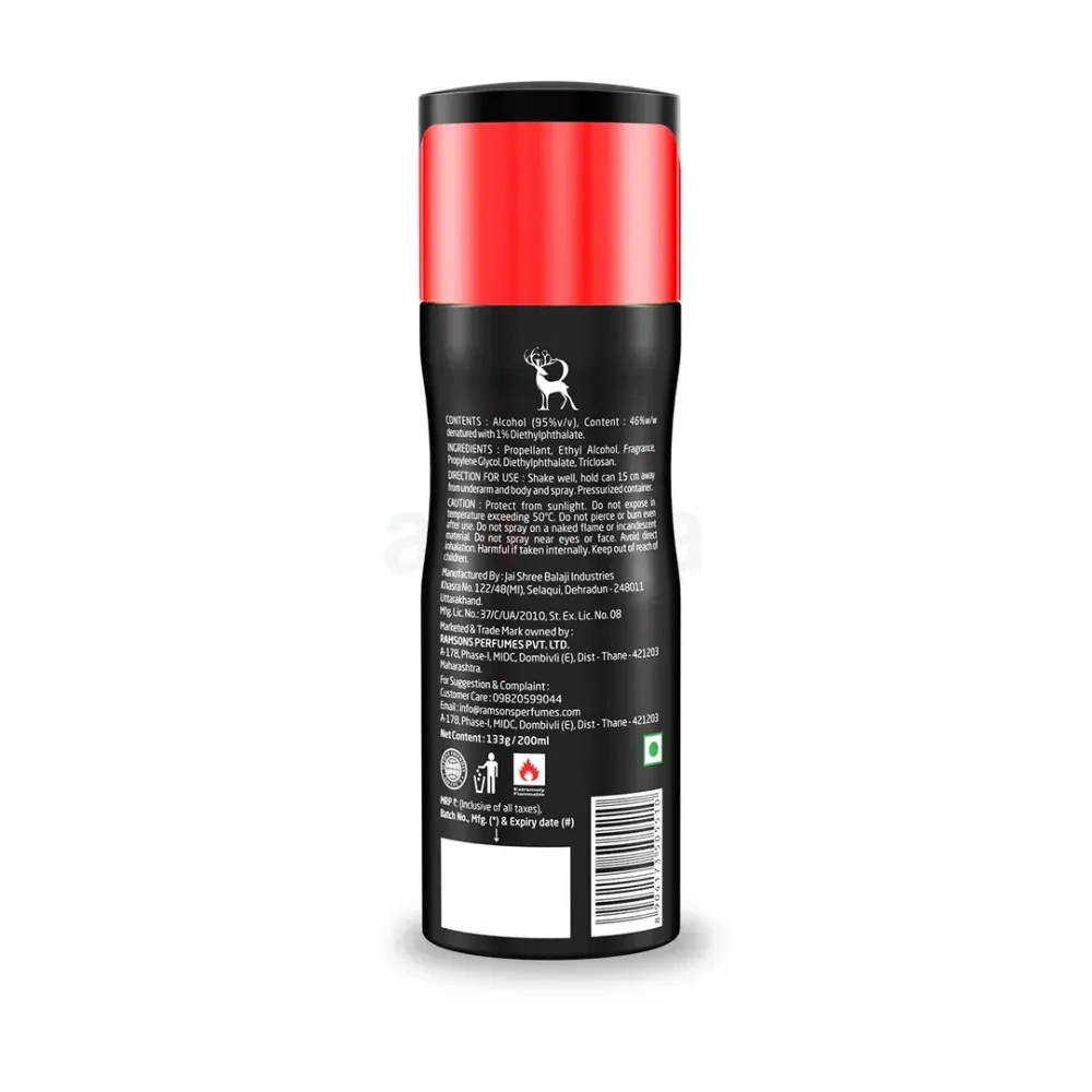 Ramsons Bravo Deodorant Body Spray for Men  