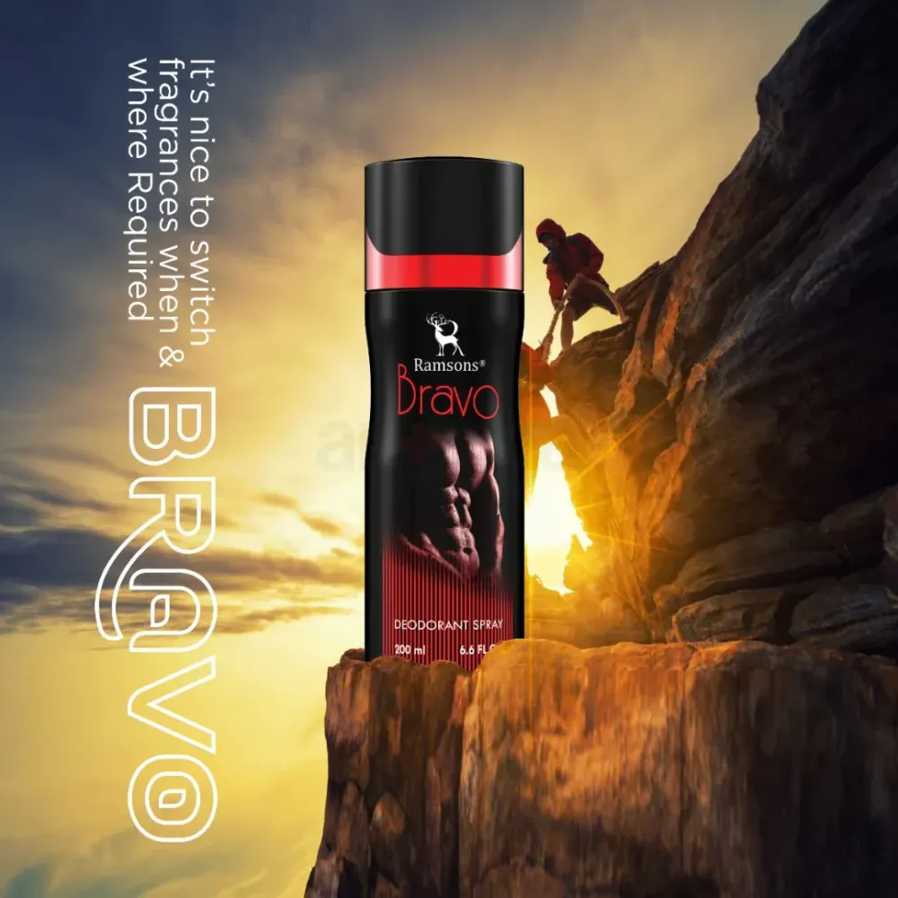 Ramsons Bravo Deodorant Body Spray for Men  