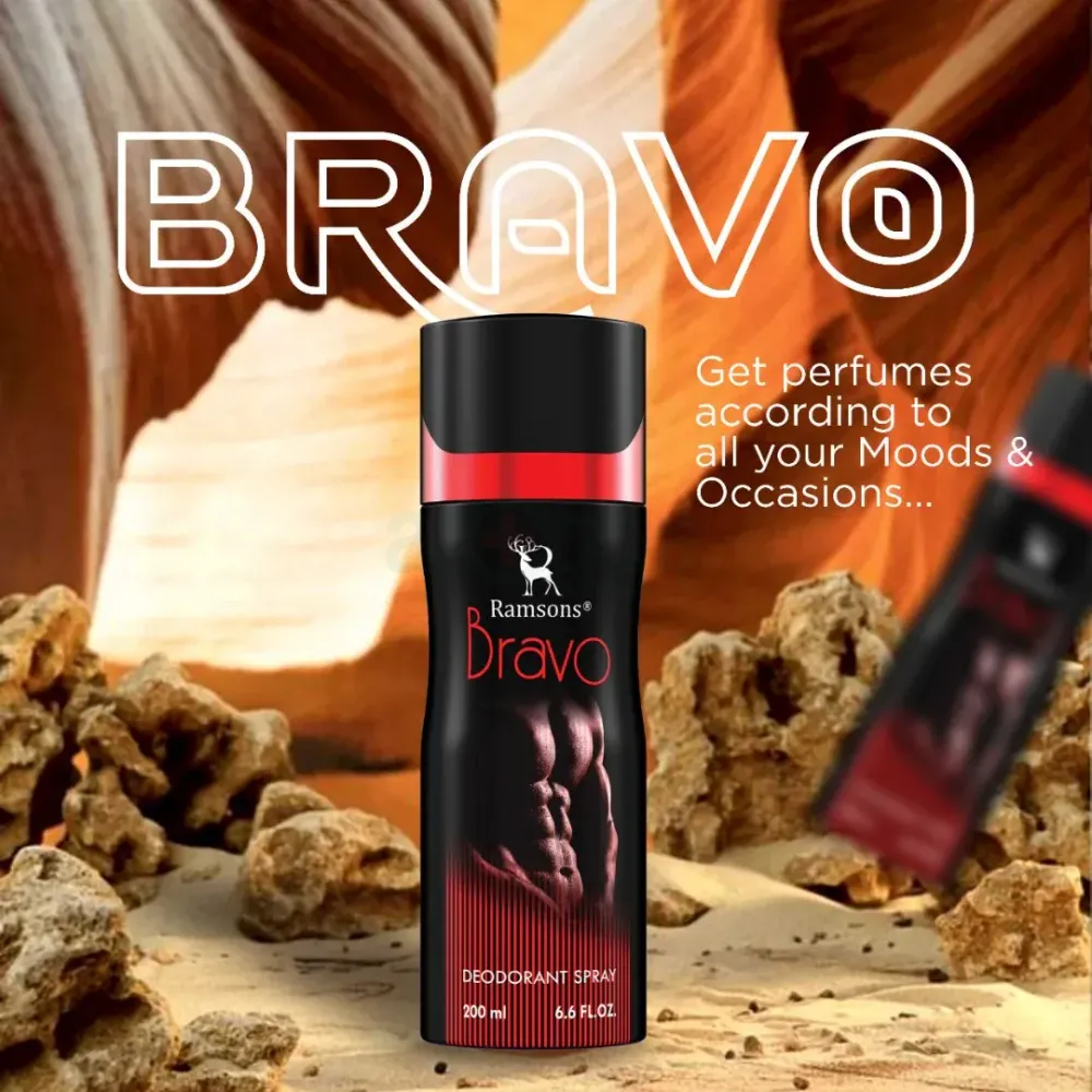 Ramsons Bravo Deodorant Body Spray for Men  