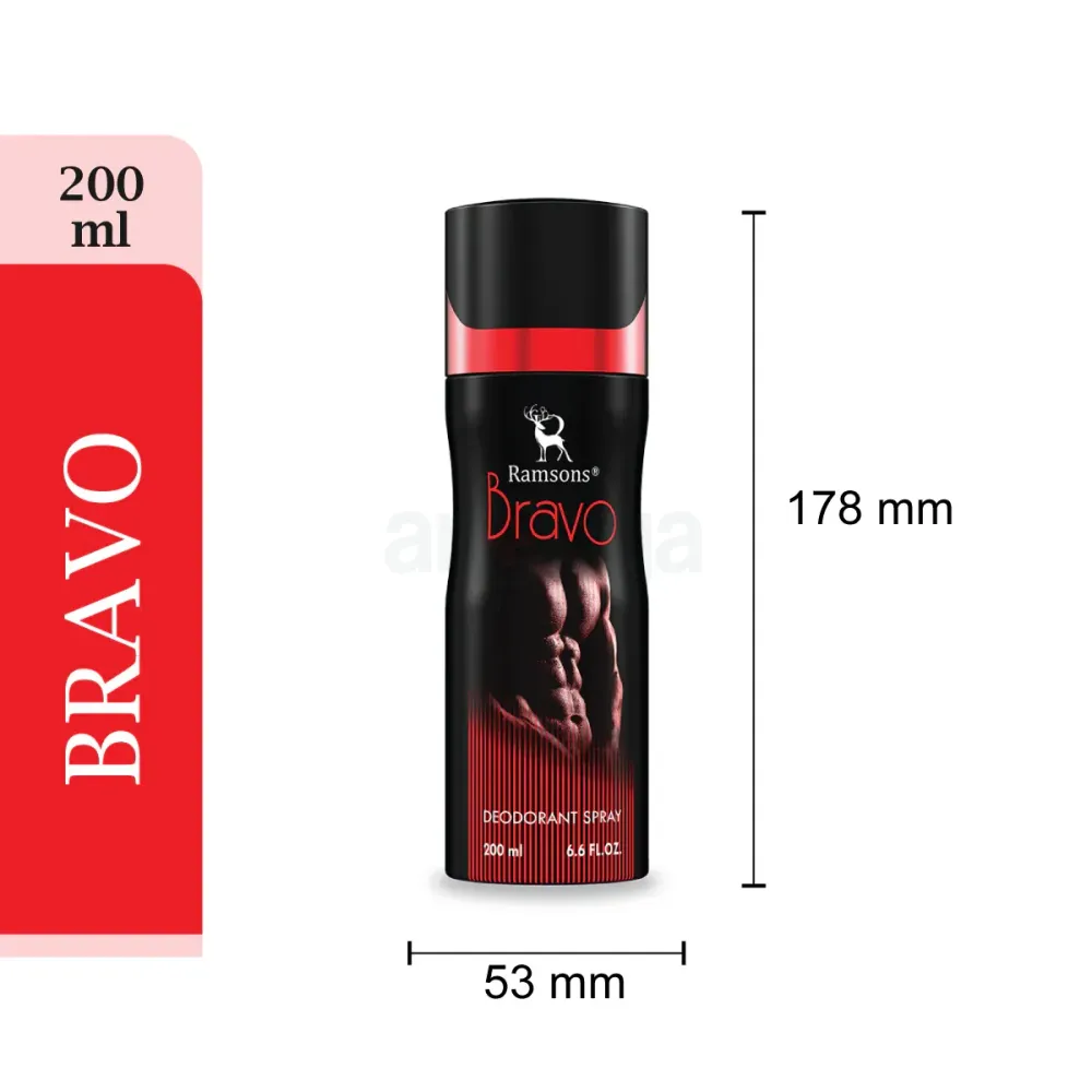 Ramsons Bravo Deodorant Body Spray for Men  