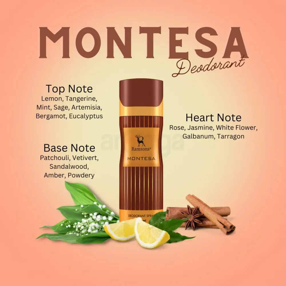 Ramsons Montesa Deodorant Body Spray for Men and Women  