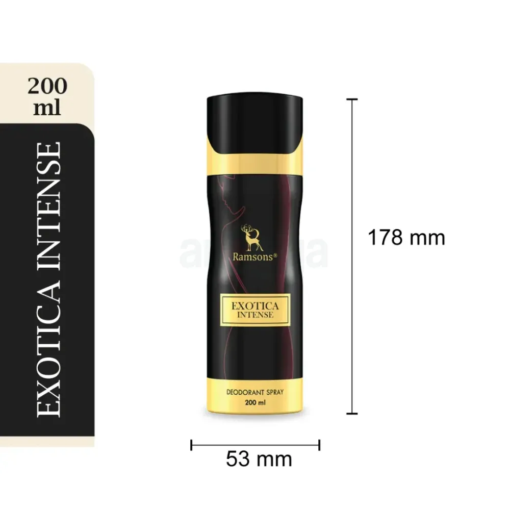 Ramsons Exotica Intense Deodorant Body Spray for Men & Women  