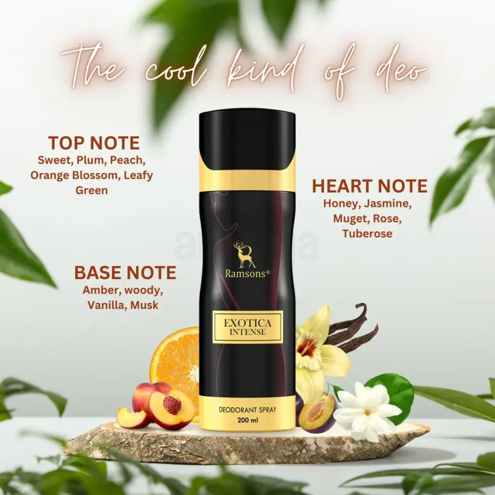 Ramsons Exotica Intense Deodorant Body Spray for Men & Women  