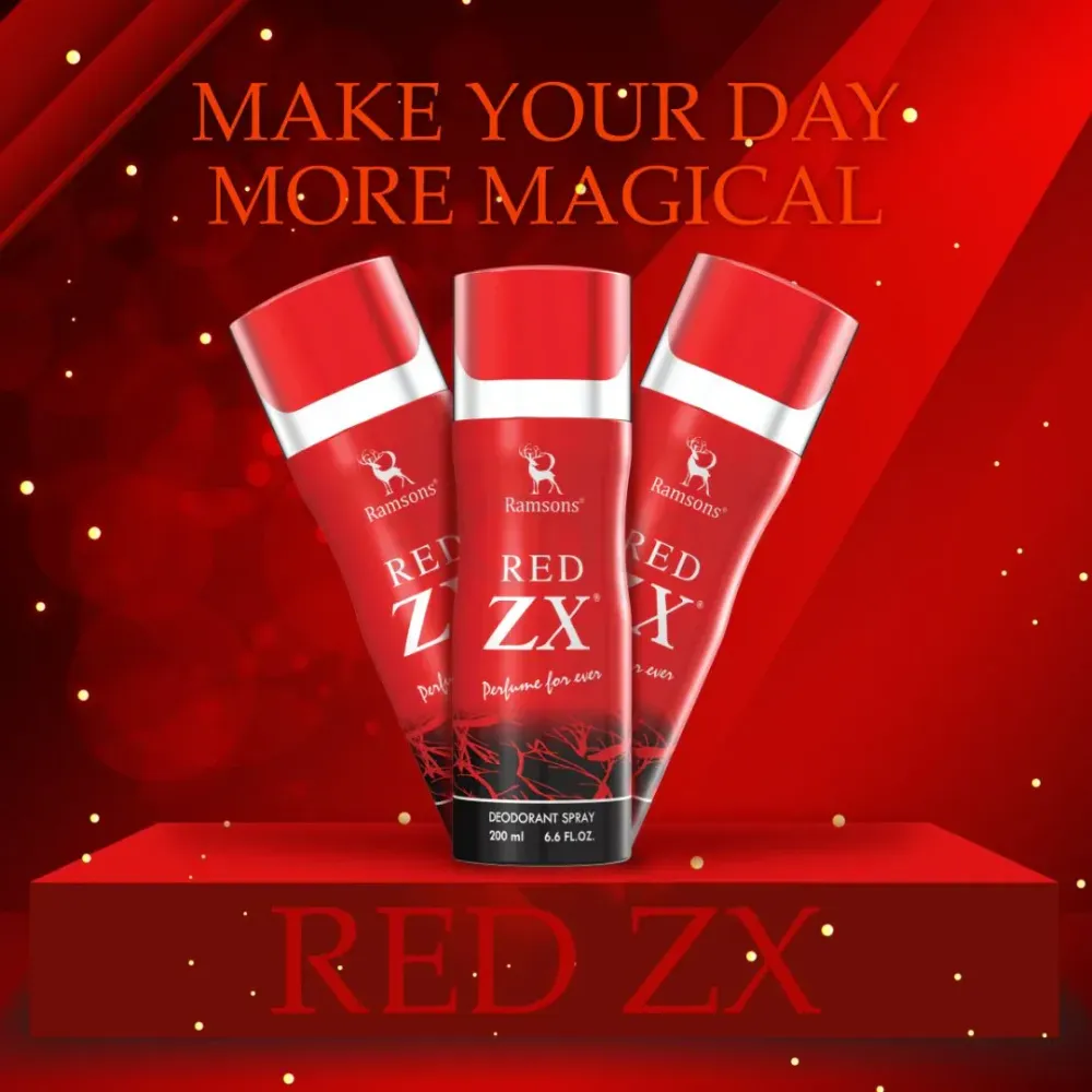 Ramsons Red ZX Perfume for Ever Deodorant Body Spray for Men & Women  