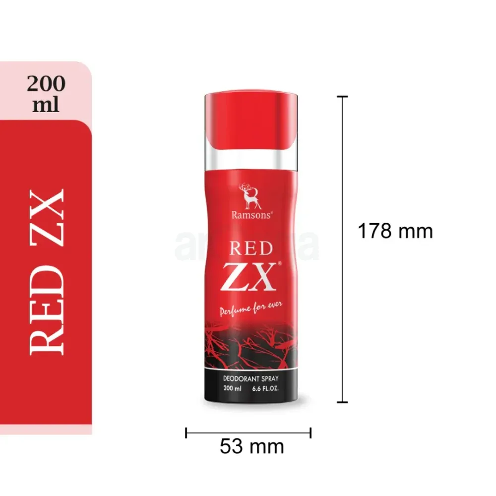 Ramsons Red ZX Perfume for Ever Deodorant Body Spray for Men & Women  