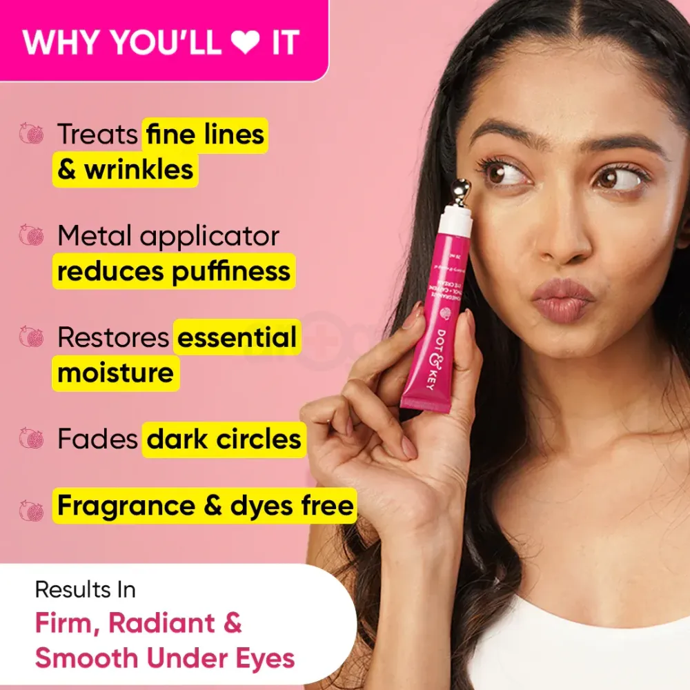 Dot and Key Pomegranate Youth Retinol + Caffeine Eye Cream with Coffee Cherry & Rosehip Oil  