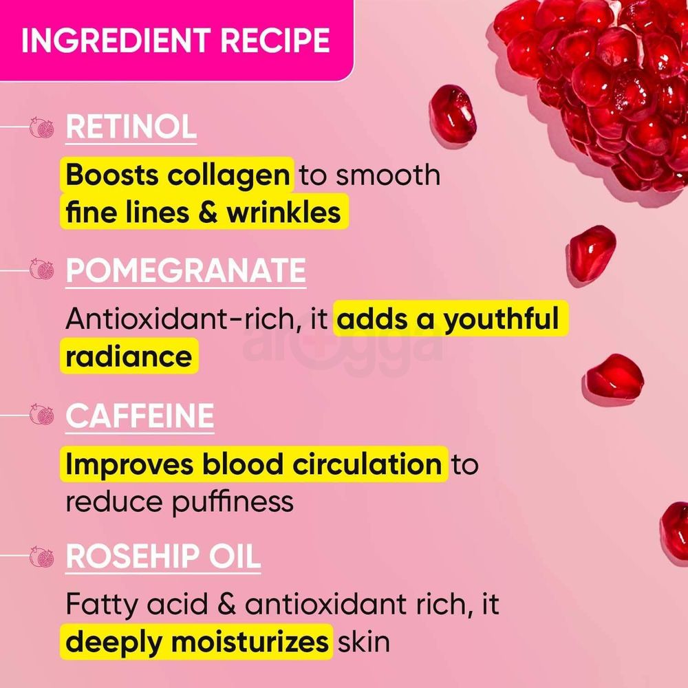 Dot and Key Pomegranate Youth Retinol + Caffeine Eye Cream with Coffee Cherry & Rosehip Oil  