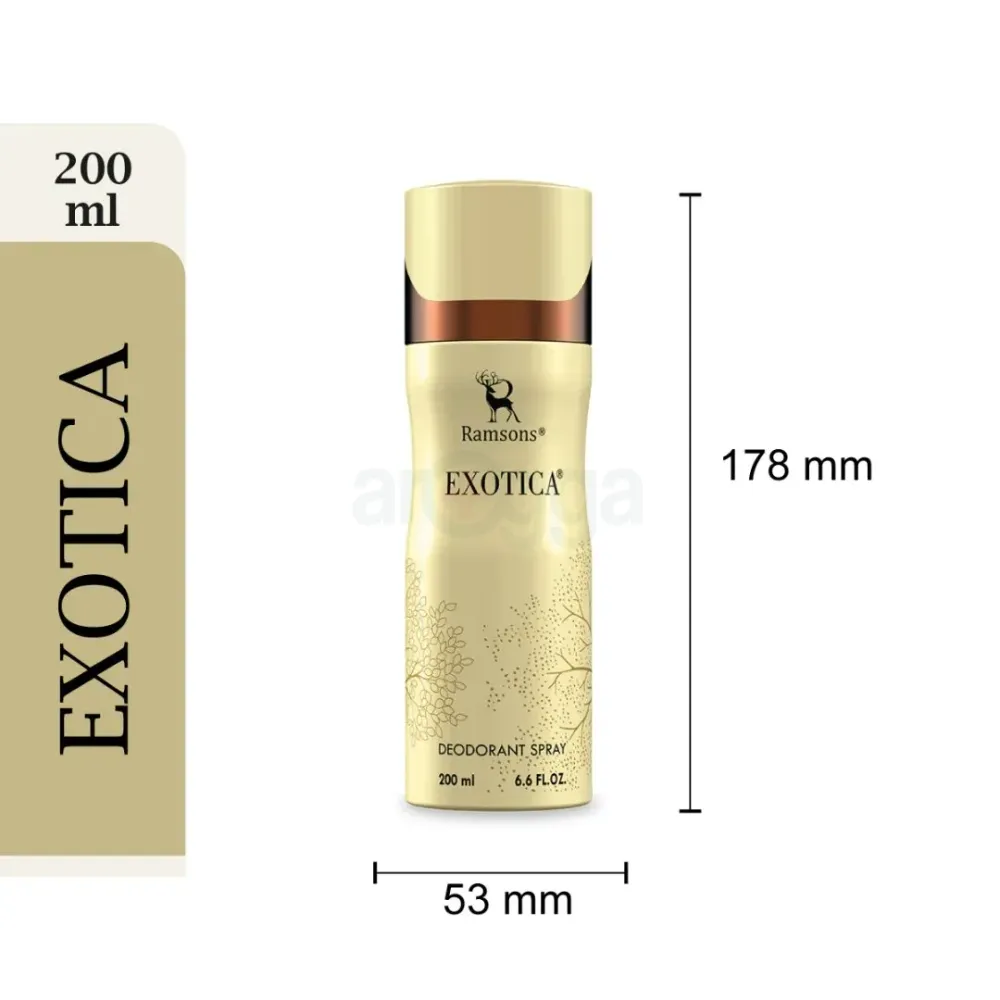 Ramsons Exotica Deodorant Body Spray for Men Women Arogga