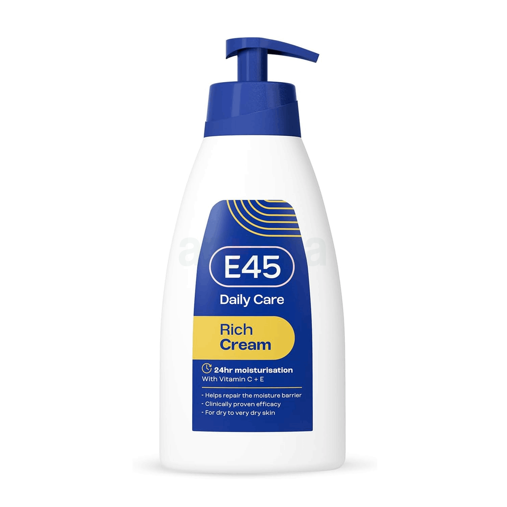 E45 Daily Care Rich Cream 24H Lotion for Dry to Very Dry Skin  