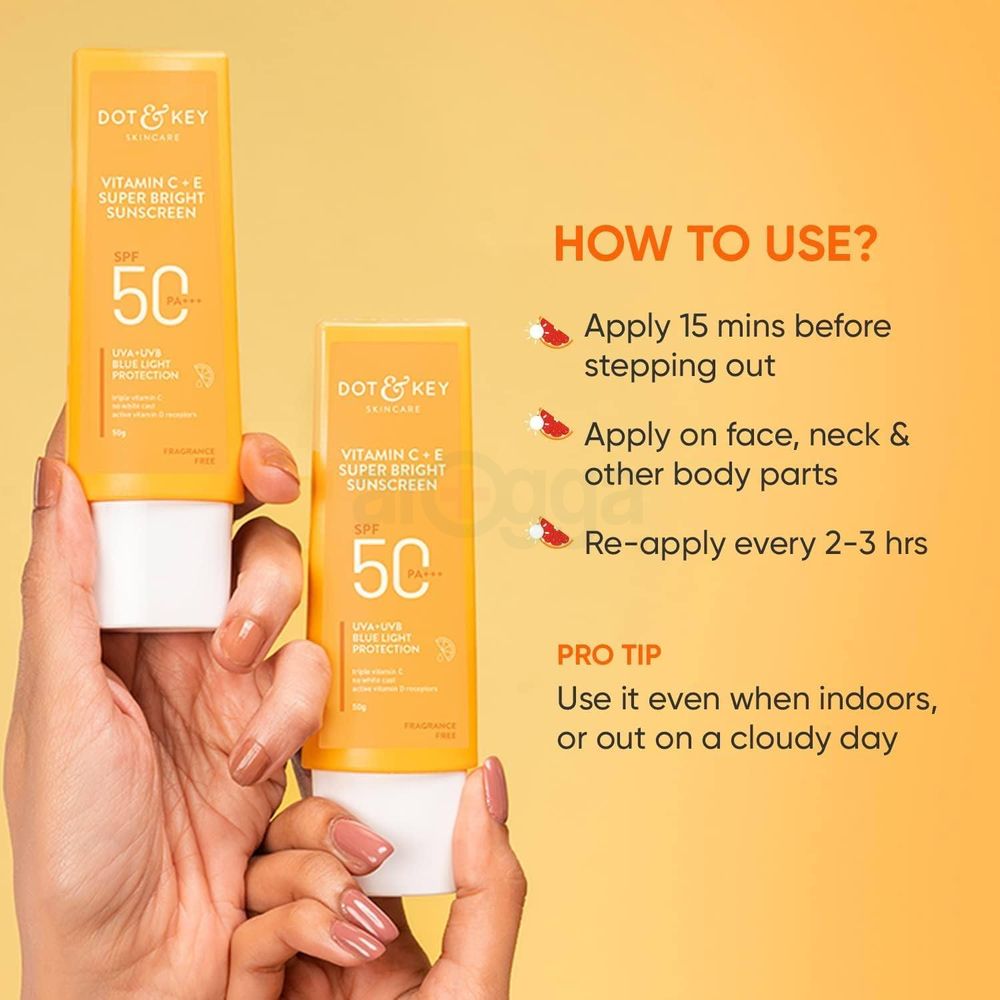 Dot and Key Vitamin C + E Super Bright Sunscreen with SPF 50+ PA++++  