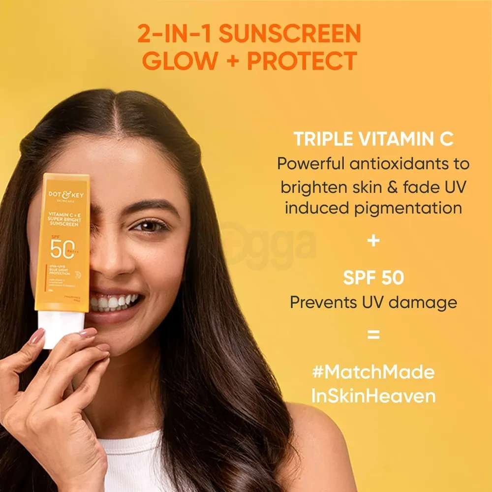 Dot and Key Vitamin C + E Super Bright Sunscreen with SPF 50+ PA++++  