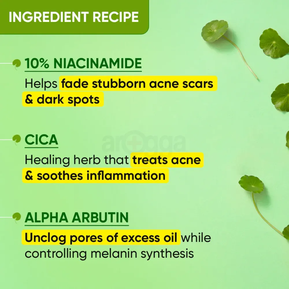 Dot and Key Cica + 10% Niacinamide Spot Reduction Face Serum with Alpha Arbutin  