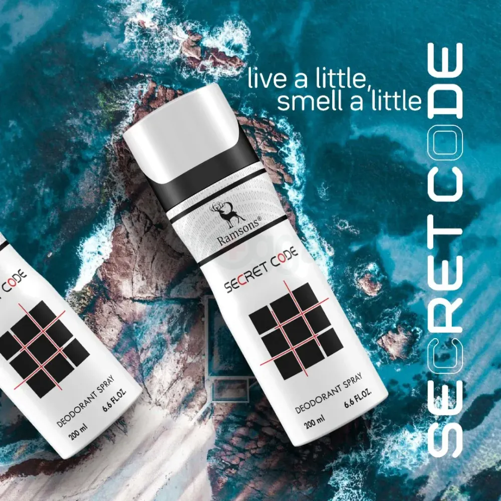 Ramsons Secret Code Deodorant Body Spray for Men Women Arogga
